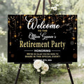 Personalized Retirement Yard Sign, Personalized Lawn Decoration for Happy Retirement Celebration, Outdoor Welcome Board for Party Entrance, Event Decor for Coworker Farewell Party, 12x18 Inch #1