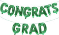 KALOR 16 Inch Green Congrats Grad Banner Balloons, Green Congrats Grad Letters Sign, Graduation Decorations 2026 for Graduation Party Decorations 2026