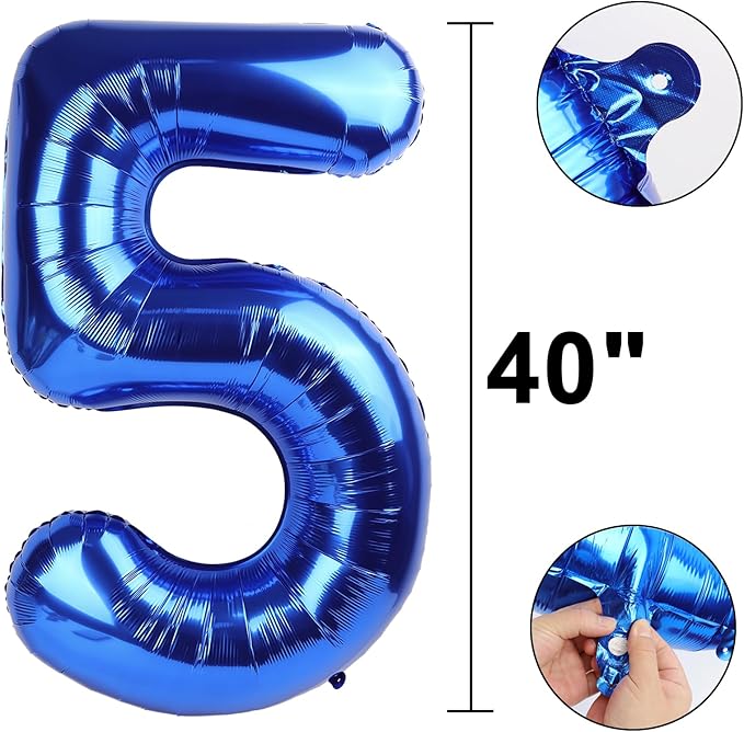 40 Inch Navy blue Number 25 Digital Balloon,Jumbo Mylar Foil Helium Balloon for 25 Balloons for Birthday Party,Wedding Anniversary Party Decorations