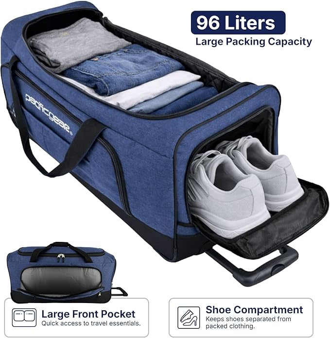 Pacific Gear Duffel Bag with Rolling Wheels