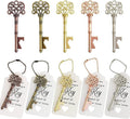 WODEGIFT 100 PCS Wedding Favors Key Bottle Openers,Bridal Shower Party Favors,Vintage Skeleton Key, Rustic Wedding Favors Decoration (5 colors mix and match)