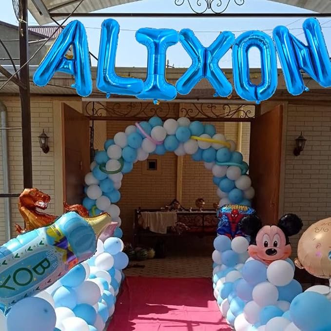 TONIFUL 40 Inch Large Blue Letter L Balloon - Giant Alphabet Foil Mylar for 2026 Graduation Birthday Party, Anniversary, New Year, Graduation Supplies Decorations