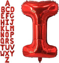 40 Inch Red Letter I Balloons, DIY Phrase Foil Alphabet Letter I Balloons DIY Word I Banner for Birthday Anniversary Celebration Graduation Party Supplies Decoration