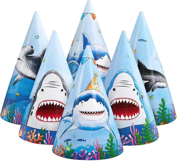WERNNSAI Birthday Party Hats - 12 Pcs Birthday Party Supplies Cone Hat Headbands Colorful Paper Party Hats for Kids