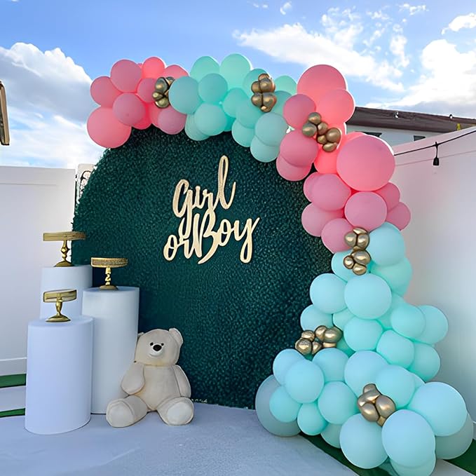 110pcs Mint Green Balloons 12inch Pastel Green Latex Party Balloons for Baby Shower,Graduation, Wedding, Birthday, New Year, Anniversary Party Decorations