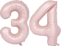40 In Matte Pink Number Balloons Helium Foil Mylar Balloon Birthday Party banquet Decoration Digital 34