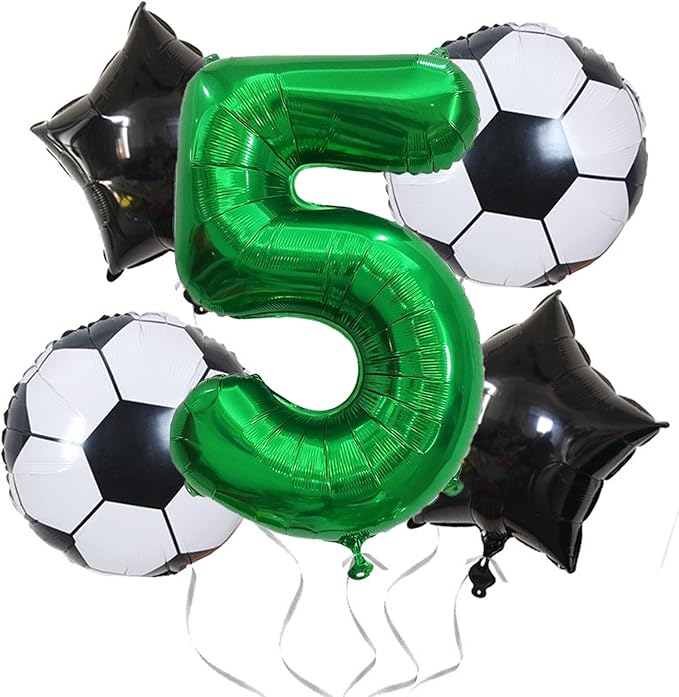 Number Balloons Green Party Balloon - Giant Number 5 Balloon, 40 Inch Large Balloon for St. Patrick's Day Games Theme Birthday Decoration, Girls Boys Party Supplies