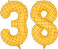 40-Inch Large Number Balloon Toy Inspired Story Matte Yellow Birthday Balloon Western Rodeo Party Supplies Boy Girl Story Anniversary Kids Birthday Party Cowboy Farm Themed Baby Welcome Decorations