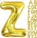 40 Inch Letter Foil Balloons Gold for Graduation, Birthday, Wedding Decorations Jumbo Photo Backdrops Big Alphabet Z