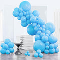 PartyWoo Light Blue Balloons 152pcs Different Sizes Pack of 18 12 10 5 Inch Baby Pastel Blue Balloon Arch Kit for Baby Shower Gender Reveal Graduation Mermaid Birthday Pool Party Decorations Blue-Y20