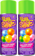 Party Shine Balloon Shine Spray, Silicone Spray for Latex Balloons, Balloon Spray Shine, Waterproof, Fragrance-free and Less Slippery Formula, Perfect for Balloon Décor, 13oz (2 Pack)