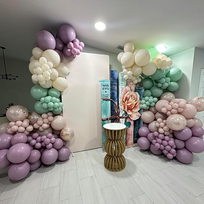 Dusty Purple Balloons Arch Taro Purple Balloons Garland 103pcs Retro Lavender Lilac Balloon Different Sizes Helium Latex Balloon Boho Birthday Party Decoration Wildflower Bridal Baby Shower Wedding