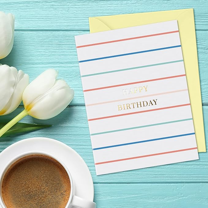 Sweetzer & Orange Happy Birthday Cards with Envelopes & Assortment Box. Variety Set of 20 Assorted Birthday Cards with Envelopes, Perfect Bulk Pack for Celebrations, Special Occasions, Friends