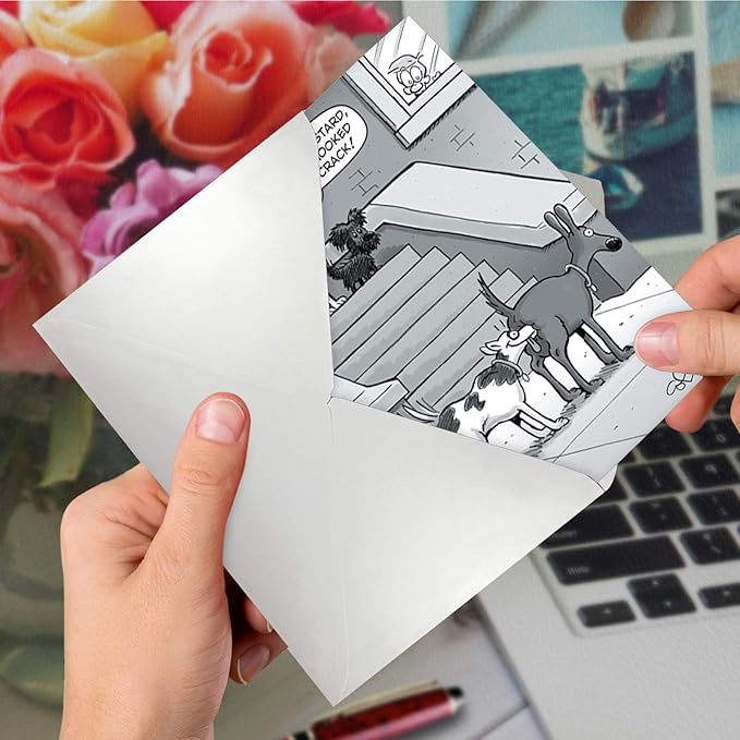 NobleWorks - Funny Birthday Paper Card with 5 x 7 Inch Envelope (1 Card) Bday Hooked on Crack 7902Z