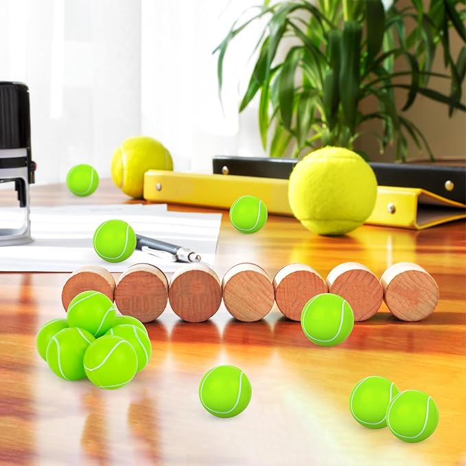 24 Pcs Tennis Bouncy Balls for Kids, 32mm Rubber Bounce Sport Balls Bulk for Party Favors, Goodie Bag Fillers, Easter Gift Bag Stuffers, Basket Stuffers, Classroom Prizes, Carnival Party Supplies