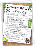 NobleWorks Funny Birthday Greeting Card with 5 x 7 Inch Envelope (1 Card) Bday Grumpy Old Man List 9729Z