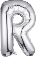 Letter Balloons 40 Inch, Single Silver Letter R Balloons Aluminum Hanging Foil Film Balloon for Baby Shower, Wedding Anniversary, Graduation, Birthday Party Decoration