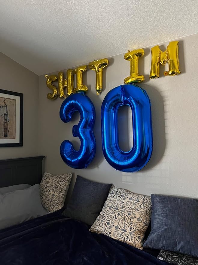 40 Inch Navy Blue Numbers 9 Balloon, Balloons Decorations for 9 19 90 Birthday Party, Engagement, Wedding, Graduations, Photo Shoot Supplies