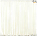 Beige Backdrop Curtains-Wrinkle-Free Polyester Photography Drapes Party Curtain Background for Baby Shower Wedding Decorations- 16 X10FT (Beige)