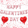 Happy Galentines Day Balloons Banner, 16 Inch Pink Galentine Letters Balloons Decorations 18 Inch Red Heart Foil Mylar Balloon for Women Ladies Galentine's Valentines Day Party Decoration Supplies