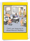 NobleWorks Hilarious Birthday Greeting Card with 5 x 7 Inch Envelope (1 Card) Bday Man-Kini Birthday Joke Paper Card 8286Z