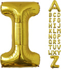 Letter Balloons Gold Party Balloon - 40 Inch Large Gold Letter I Balloon, Letter Balloon Birthday Decorations, Balloon for Women Men Anniversary Party Decorations Supplies