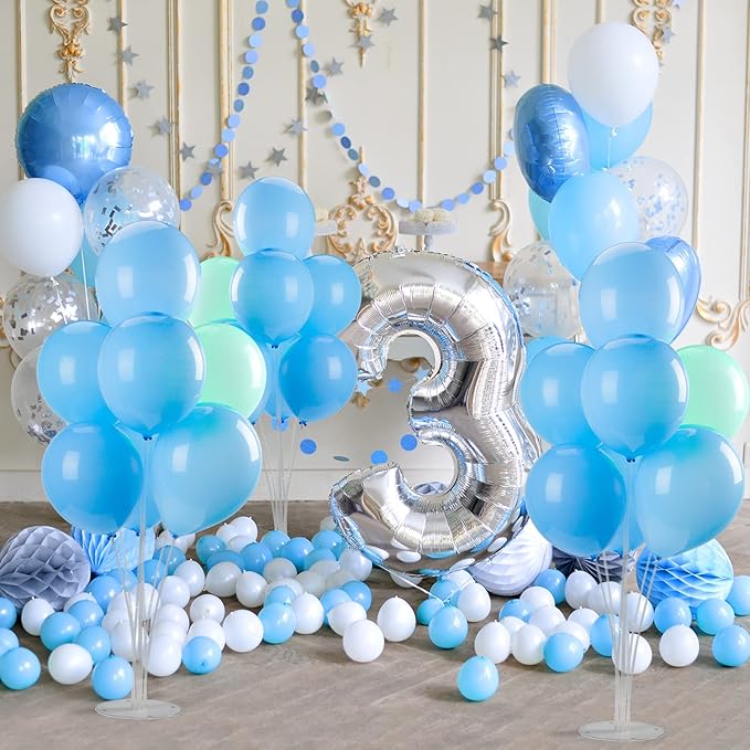 30 Sets Balloon Stand Kits, Balloon Sticks Holder with Base for Table Graduation Birthday Baby Shower Gender Reveal Party Decorations
