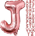 Lovoir 40 Inch Large Rose Gold Letter J Balloons Big Size Jumbo Mylar Foil Helium Balloon for Birthday Party Celebration Decorations Alphabet Rose Gold J
