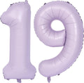 40 In Matte Purple Number Balloons Helium Foil Mylar Balloon Birthday Party banquet Decoration Digital 19