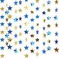 Spakon 65 Feet Glitter Star Shaped Paper Garland Banner Hanging Decoration Star Streamer Double Side 2026 Graduation Decorations for Wedding Birthday New Year Party Decoration (Gold and Blue)