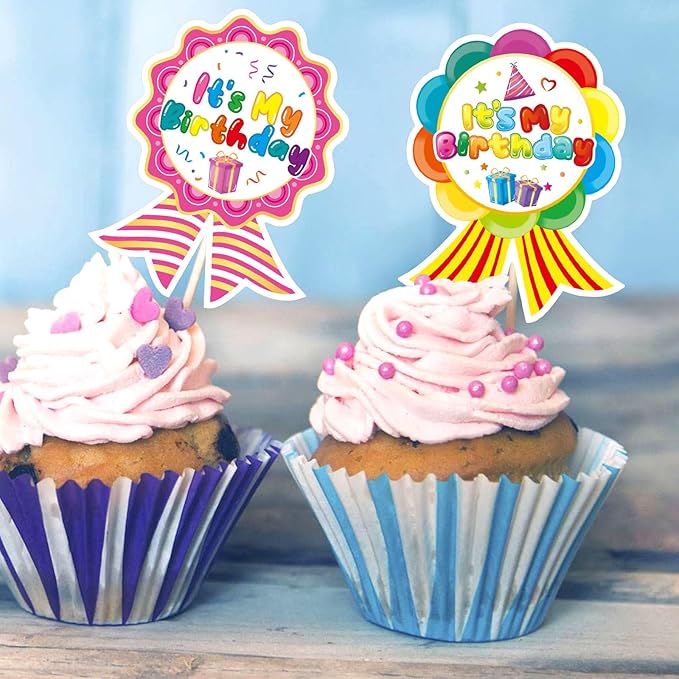 Fancy Land Happy Birthday Badge Stickers for Kids It's My Birthday Stickers Home Classroom Party Decoration 200 Pcs Rainbow
