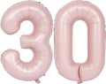 40 In Matte Pink Number Balloons Helium Foil Mylar Balloon Birthday Party banquet Decoration Digital 30