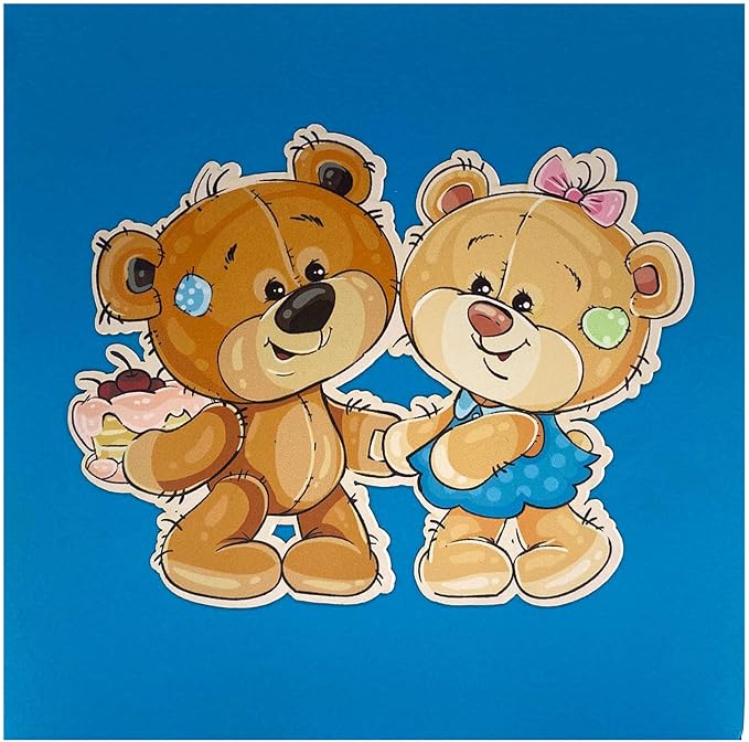 Pop up Cute Bears Card - 3D Greeting happy birthday card for her | 6×6 Gift Card - Perfect Keepsake pop up birthday cards Gift For Birthday, Anniversary, Thank You, All Occasions