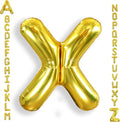 AULE 40 Inch Big Letter Balloon Gold X Large Foil Helium Alphabet Balloons A-Z for Birthday Anniversary Graduation New Year Party Decoration Supplies