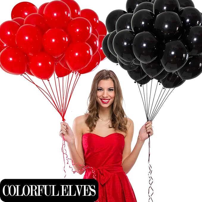 Red Balloons 12 inch 100pcs Red Helium Latex Party Balloon Decorations