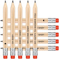 50Pcs - Baby Shower Sharpened Half Pencils with Erasers, Pre-sharpened Pencils for Baby Shower Games, 4 Inches