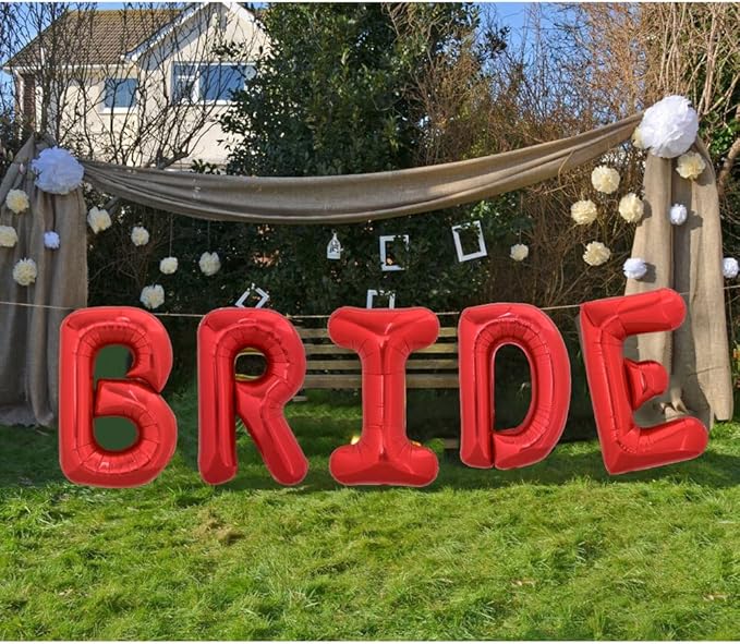 TONIFUL 40 Inch Large Bright Red Letter Balloons A-Z, Giant Jumbo Helium Foil Mylar Big Letter E Balloons for Birthday Party Anniversary Wedding Decorations