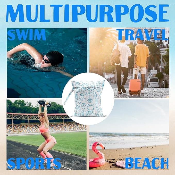 Beach Essentials, Wet Bag for Swimsuit Dirty Clothes Yoga Gym Diaper, Wet Dry Bag, Beach Vacation Essential for Travel Poor Bathing Summer Vibes Girls Trip