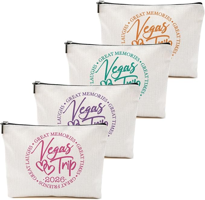 1 Pcs 3 Pcs 4 Pcs Makeup Bag, Girls Trip Gifts Favors Girls Weekend Gifts, Friendship Gifts for Women Bestie Bride
