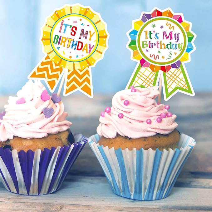 Fancy Land Happy Birthday Badge Stickers for Kids It's My Birthday Stickers Home Classroom Party Decoration 200 Pcs Pastel