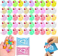 50 Pcs Glow in The Dark Mini Resin Ducks Blind Bag Set – Small Luminous Duck Figurines for Fairy Garden, Dollhouse, Craft Decoration, Party Favors and Collectible Toys