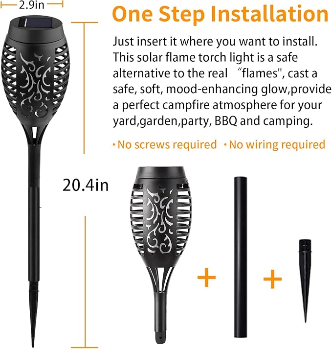 Swingers Solar Lights Outdoor,Halloween Solar Torch Lights with Flickering Flame,Waterproof Outdoor Garden Lights for Outside Patio Pathway Yard Decorations(8, Green)
