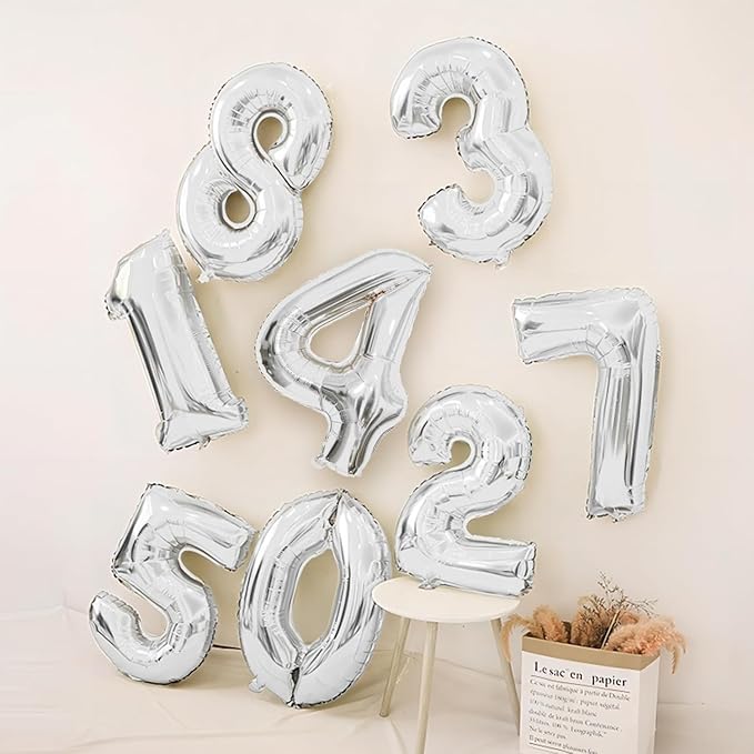 Silver aluminum balloon 16inch (SILVER 4)