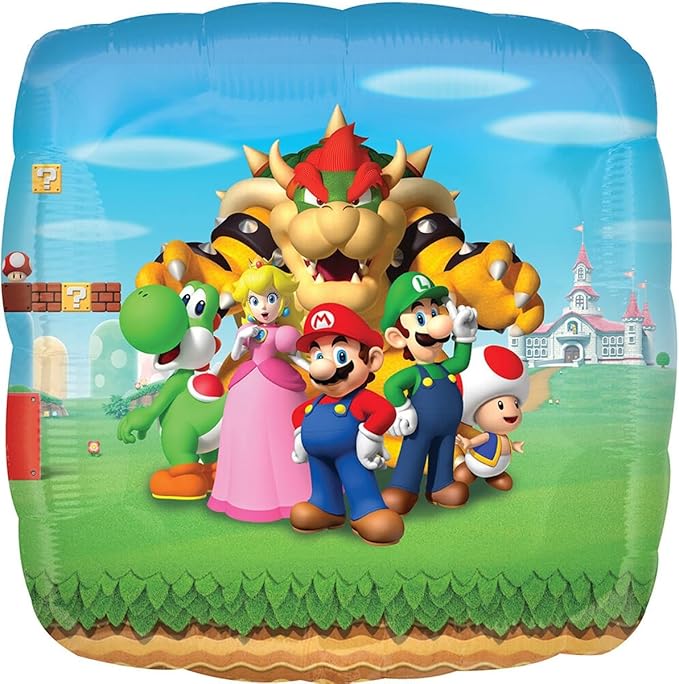 Anagram Mario Bros Party Supplies 4th Birthday Balloon Decorations