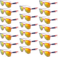 YQVIE Bulk American Flag Sunglasses for Adult Retro Independence Day Glasses UV400 Protection