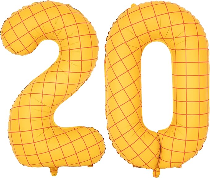 40-Inch Large Number Balloon Toy Inspired Story Matte Yellow Birthday Balloon Western Rodeo Party Supplies Boy Girl Story Anniversary Kids Birthday Party Cowboy Farm Themed Baby Welcome Decorations