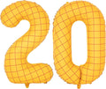 40-Inch Large Number Balloon Toy Inspired Story Matte Yellow Birthday Balloon Western Rodeo Party Supplies Boy Girl Story Anniversary Kids Birthday Party Cowboy Farm Themed Baby Welcome Decorations