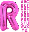 40 Inch Large Hot Pink Letter R Balloons Alphabet R Letter Balloons Foil Mylar Letter A Balloons for Birthday Party Anniversary New Year Graduation Wedding