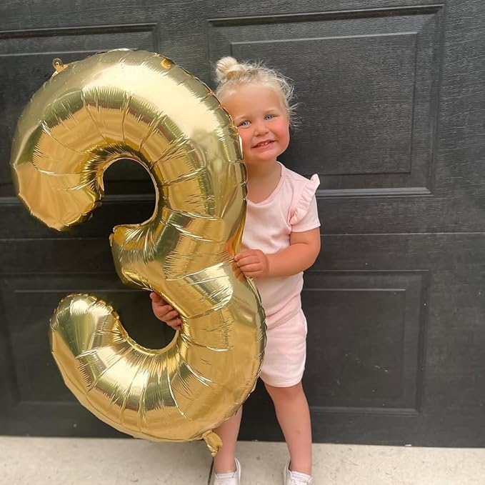 Champagne Gold Number 8 Balloon 40 Inch, White Gold 8 Balloon Number, 8th Birthday Decorations, Light Gold Party Supplies for Boys Girls