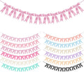 Barbie Pink Bow Garland Bow Banner Bow Party Decorations Pre-Strung Large Coquette Satin Ribbon for Birthday Bachelorette Party Bridal Shower Wedding Engagement Baby Shower